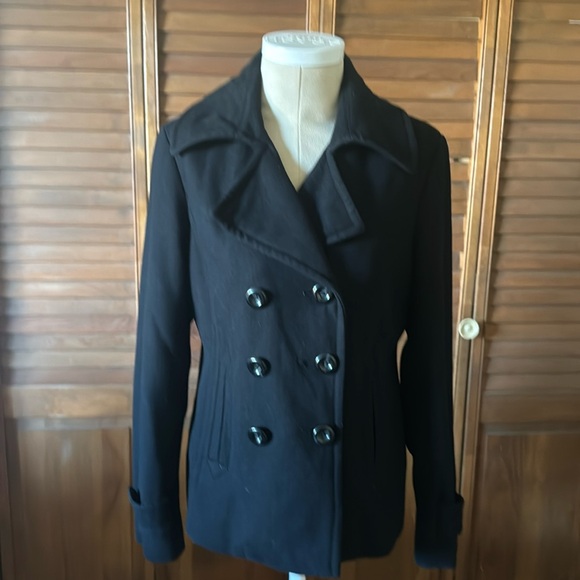Black Wool Blend Coat by Nine West - Picture 1 of 3